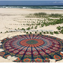 Турецкий круглый пляжный полотенце Hammam